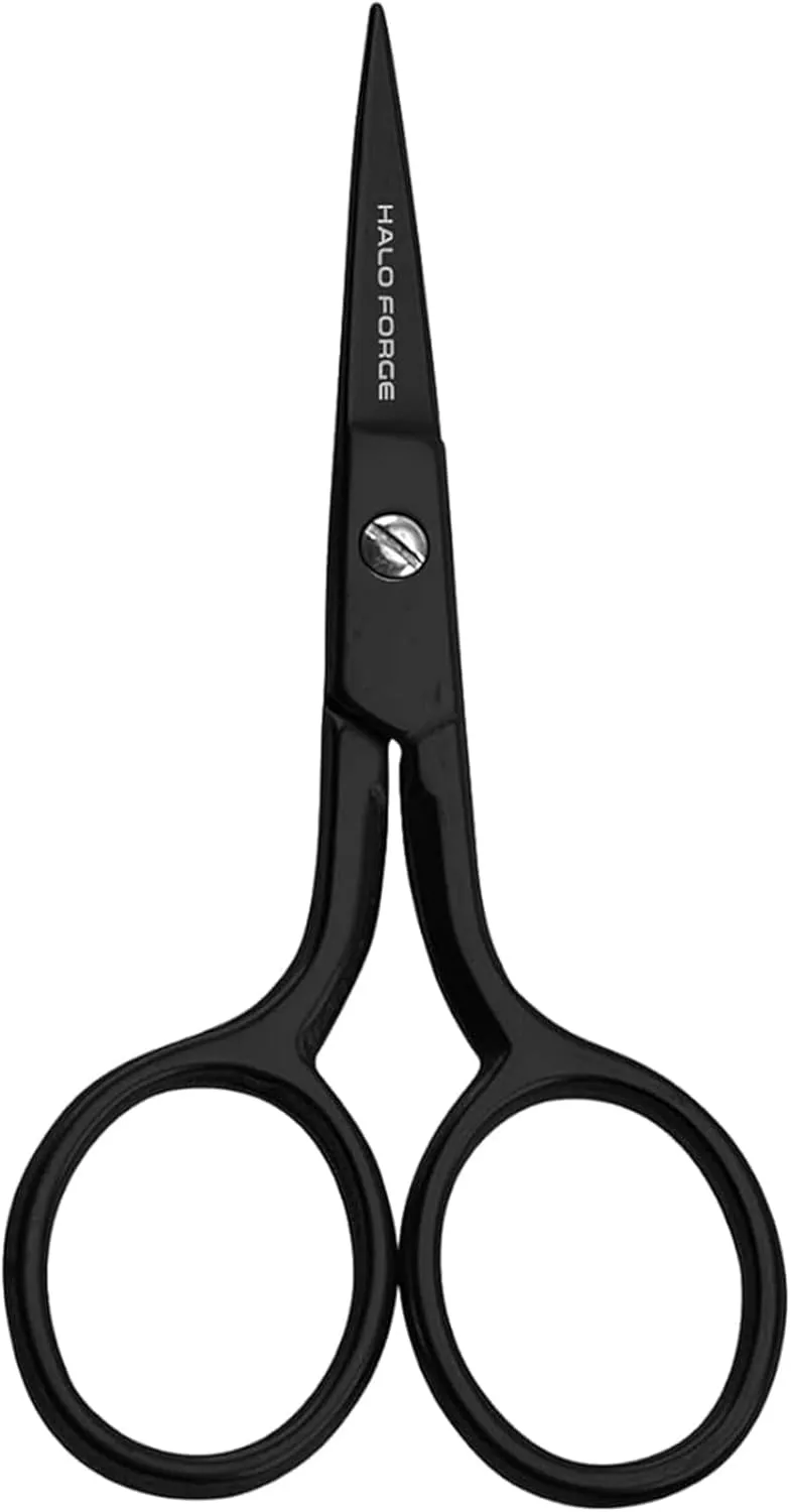 3 Pair Small Embroidery Scissors: Forged Stainless Steel Sharp Pointed Tip Precision Cutting Details Thread Yarn for fabric, sewing, craft, Needlework, 2.5 Inch, 3.5 Inch and 6 Inch Black