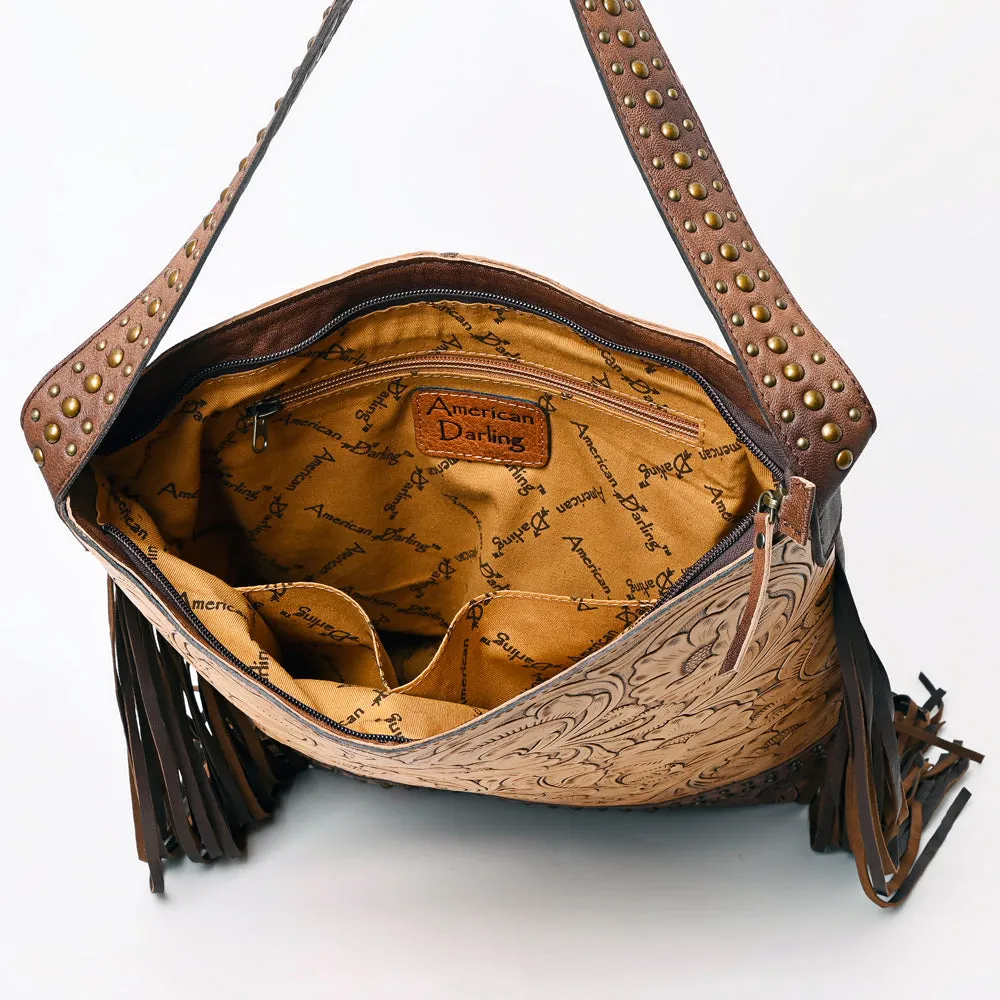 ADBG1218 American Darling Hand Tooled Genuine Leather Women Bag Western Handbag Purse