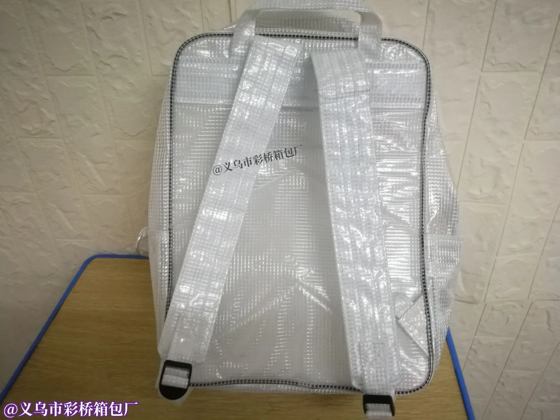 Backpack Anti-Static Korean Style Plaid Hook Shoulder Load Bearing