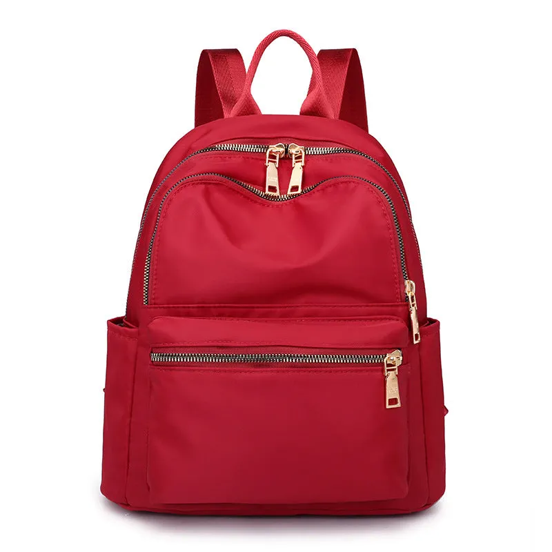 Backpack Large Capacity Travel  Fashion Preppy Style Student Schoolbag Lightweight Shoulder Handbag Waterproof Nylon Cloth Bag