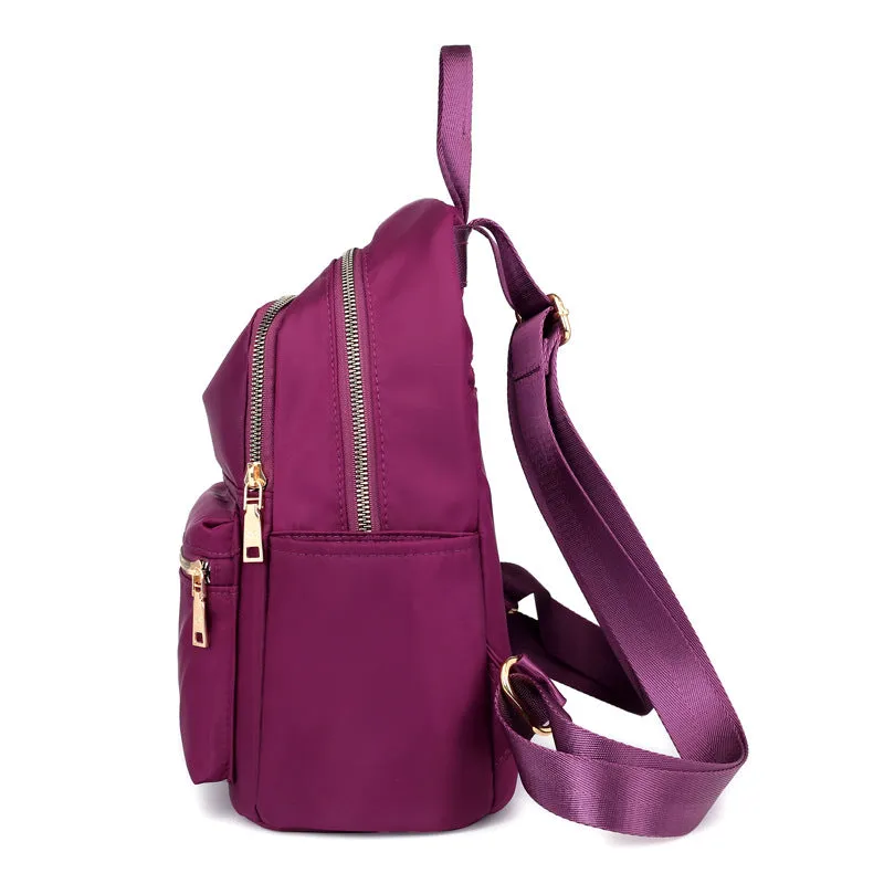 Backpack Large Capacity Travel  Fashion Preppy Style Student Schoolbag Lightweight Shoulder Handbag Waterproof Nylon Cloth Bag