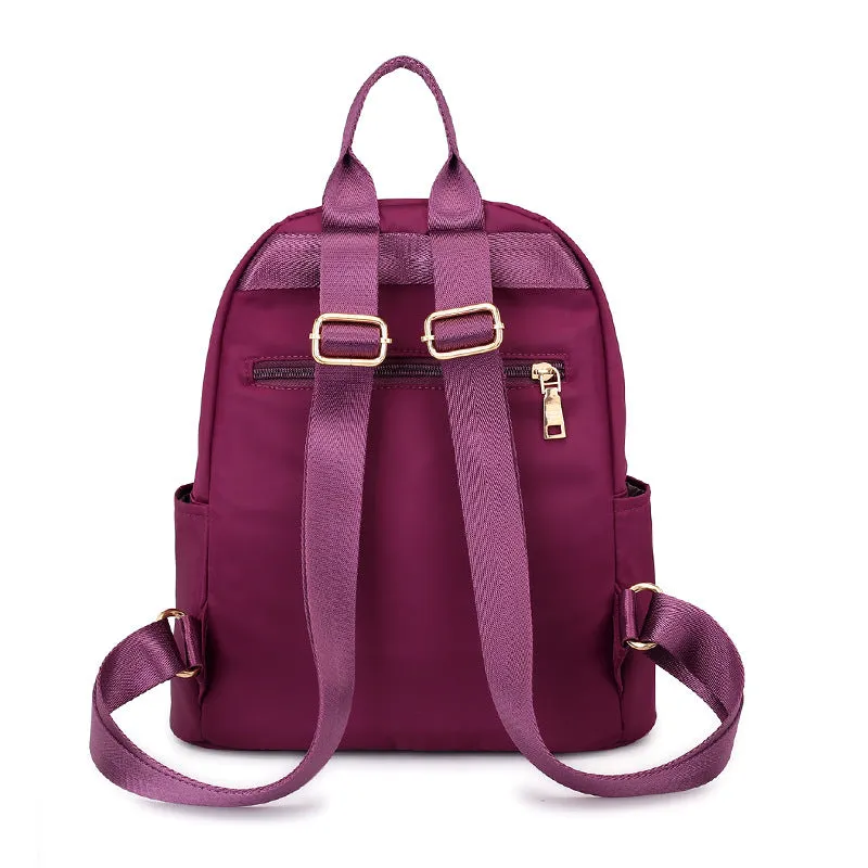 Backpack Large Capacity Travel  Fashion Preppy Style Student Schoolbag Lightweight Shoulder Handbag Waterproof Nylon Cloth Bag