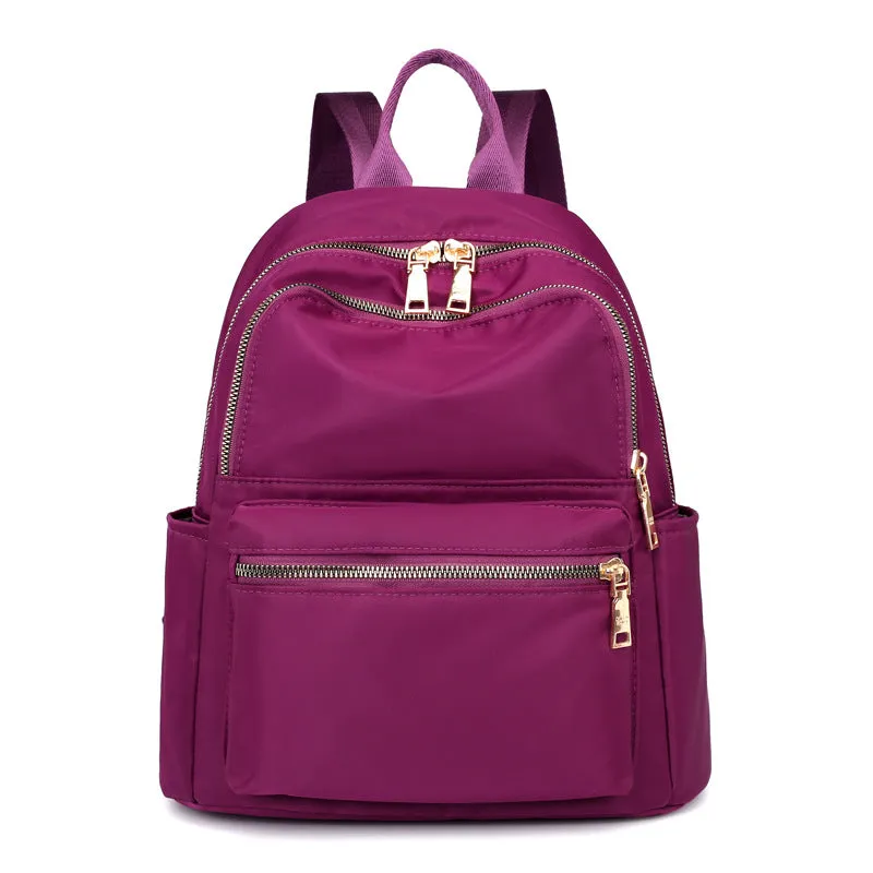 Backpack Large Capacity Travel  Fashion Preppy Style Student Schoolbag Lightweight Shoulder Handbag Waterproof Nylon Cloth Bag