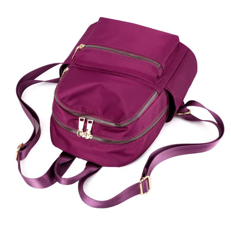 Backpack Large Capacity Travel  Fashion Preppy Style Student Schoolbag Lightweight Shoulder Handbag Waterproof Nylon Cloth Bag