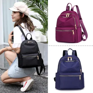Backpack Large Capacity Travel  Fashion Preppy Style Student Schoolbag Lightweight Shoulder Handbag Waterproof Nylon Cloth Bag