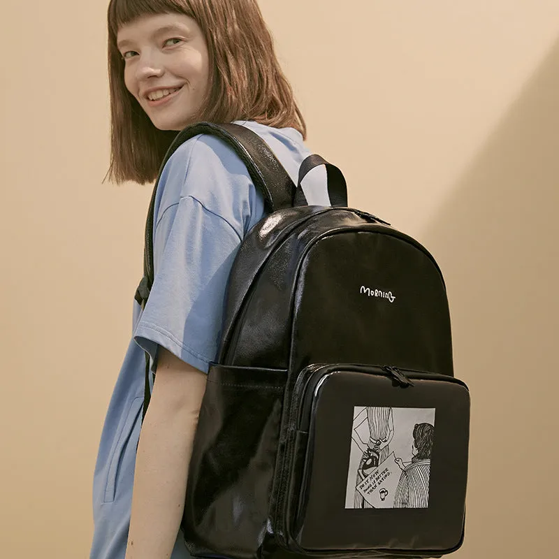 Backpack Original Design Large Capacity Waterproof  Men's and Women's Multi-Compartment Canvas Printed  Schoolbag