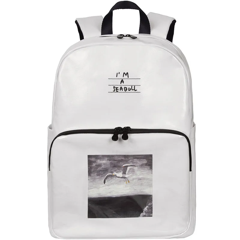 Backpack Original Design Large Capacity Waterproof  Men's and Women's Multi-Compartment Canvas Printed  Schoolbag