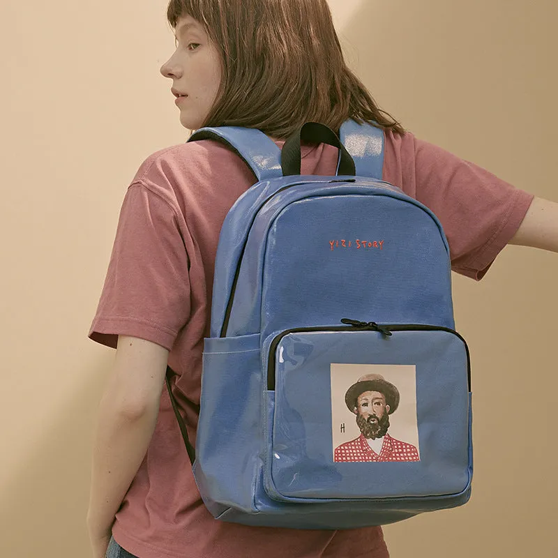 Backpack Original Design Large Capacity Waterproof  Men's and Women's Multi-Compartment Canvas Printed  Schoolbag