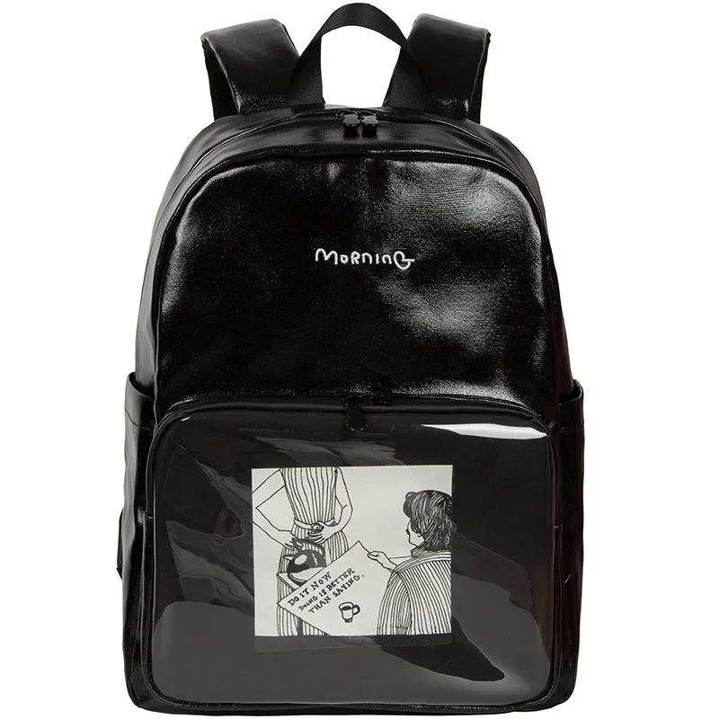 Backpack Original Design Large Capacity Waterproof  Men's and Women's Multi-Compartment Canvas Printed  Schoolbag