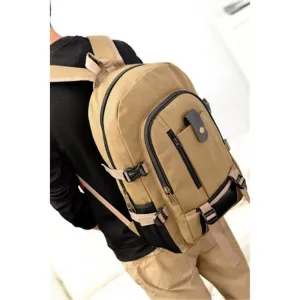 Backpack Trendy Fashionable Man Women's Medium College Students Bag