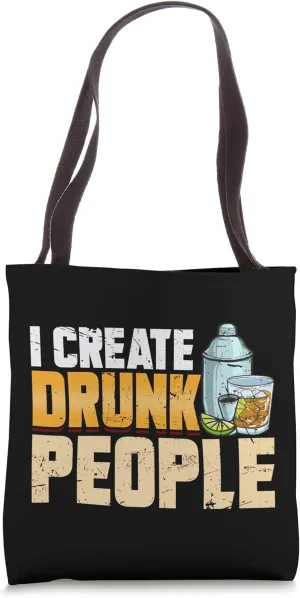 Bartender Bar Cocktail Drink Bartending Alcohol Longdrink Tote Bag