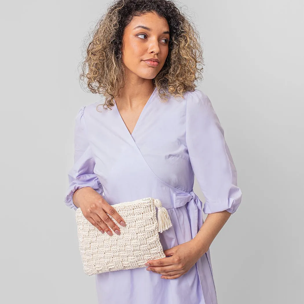 Basketweave Clutch Bag Crochet Kit
