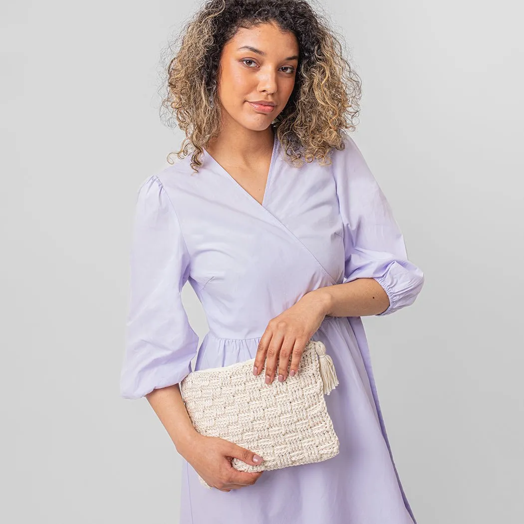 Basketweave Clutch Bag Crochet Kit