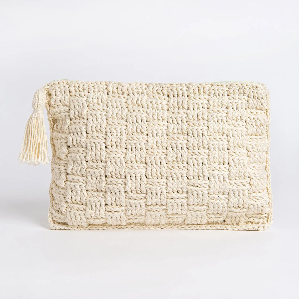 Basketweave Clutch Bag Crochet Kit