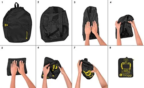 Biaggi Luggage Paksak Packable Backpack As As Seen on Shark Tank Gray 17-Inch