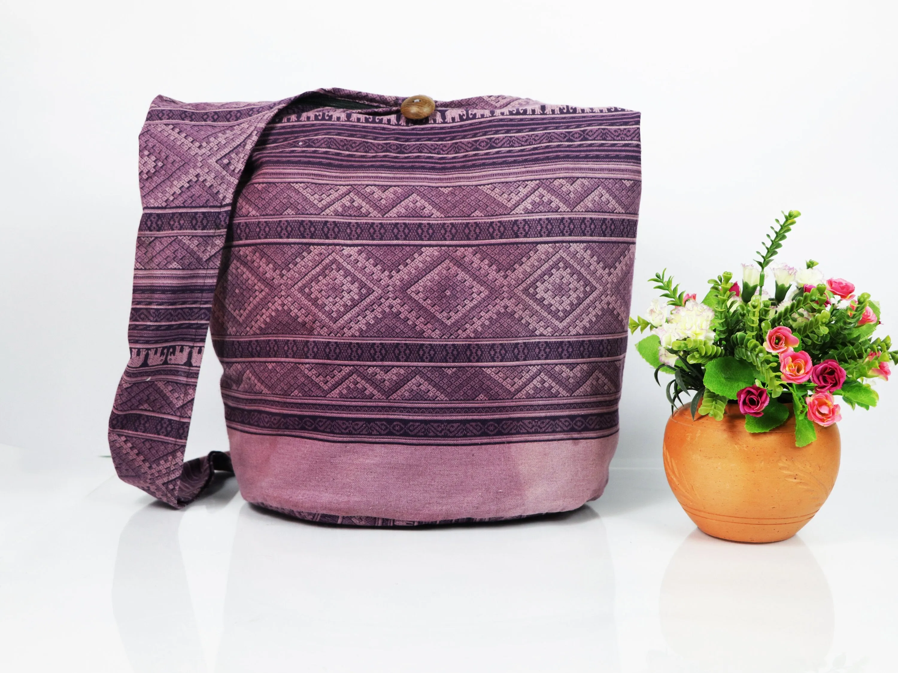 Boho Bag Cotton Bag Hippie Bag Crossbody Bag Sling Bag Shoulder Bag Messenger Bag Bohemian Hippie Boho Purse Sling Gift Bag