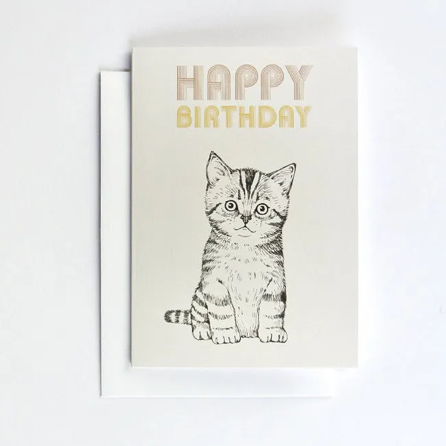 Briki Vroom Vroom Half Folded Postcard Cat