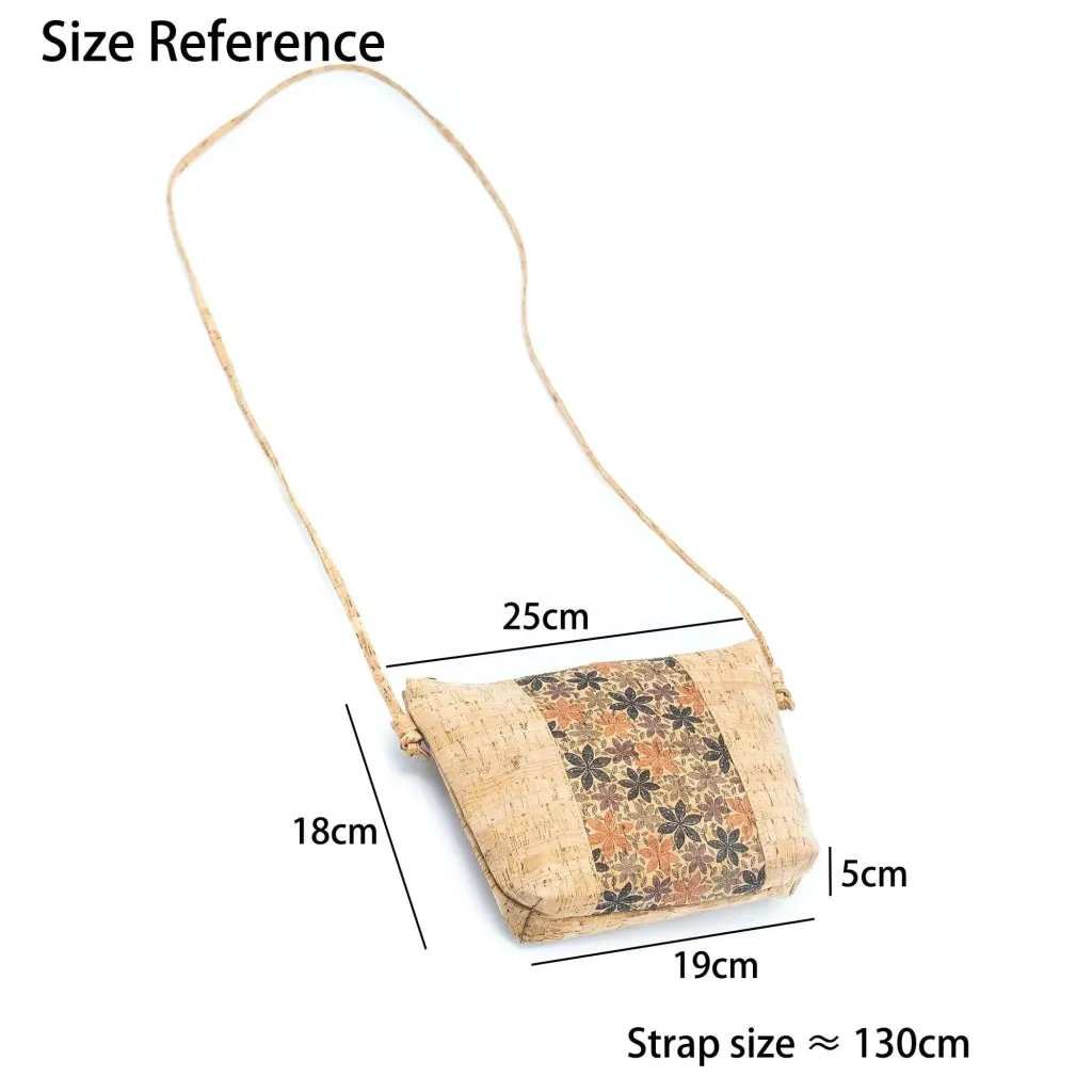 BUY 1 GET 1 FREE: Medium model Smart Printed Cork Crossbody Bag BAGD-308