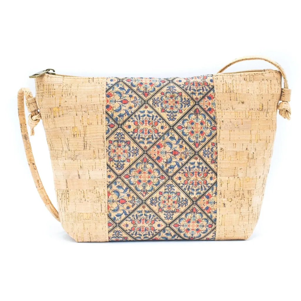 BUY 1 GET 1 FREE: Medium model Smart Printed Cork Crossbody Bag BAGD-308