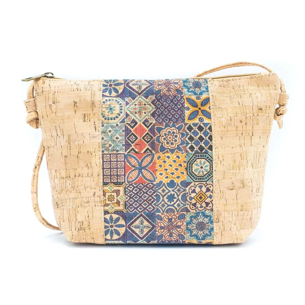 BUY 1 GET 1 FREE: Medium model Smart Printed Cork Crossbody Bag BAGD-308