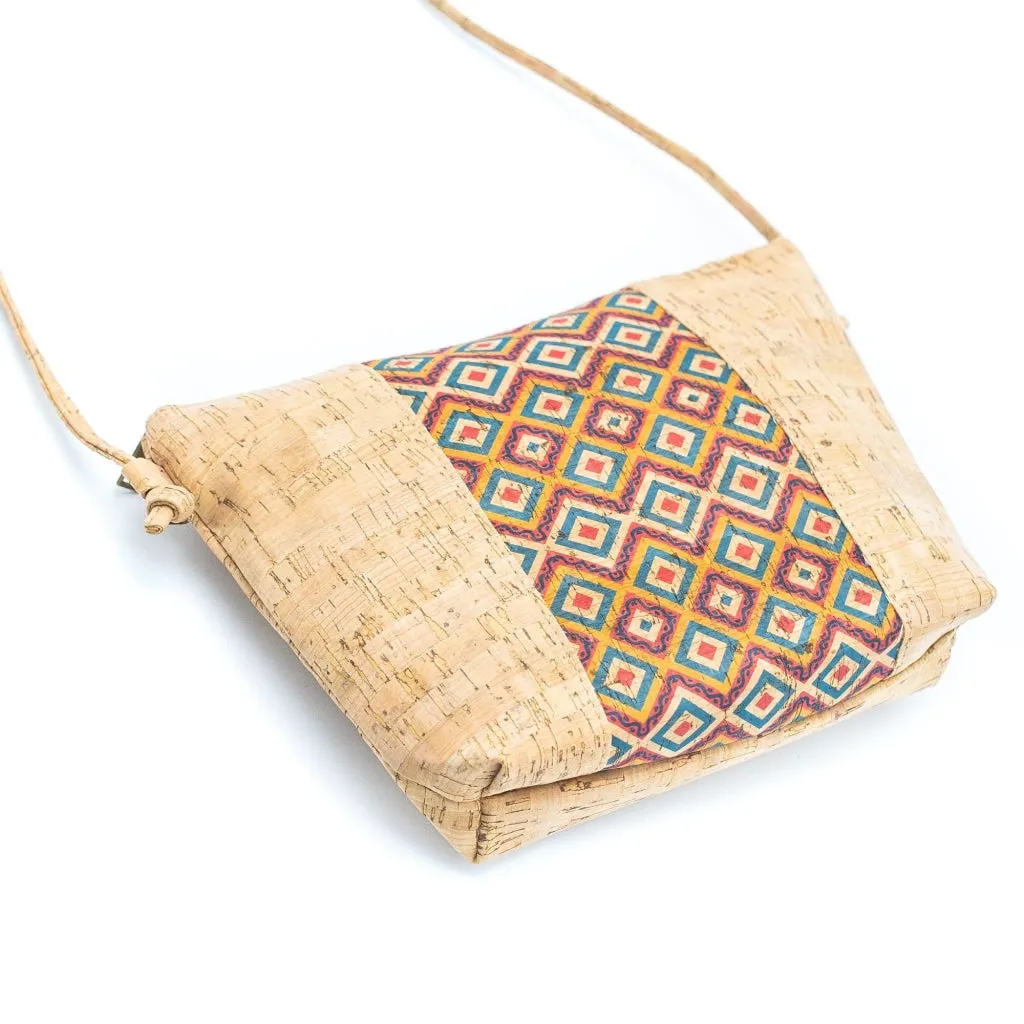 BUY 1 GET 1 FREE: Medium model Smart Printed Cork Crossbody Bag BAGD-308