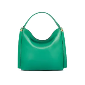 Carol Ann Slouchy Leather Shoulder Bag - Emerald Green