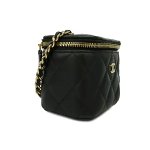 Chanel  Matelasse Vanity Bag Crochet Chain Shoulder Women's Vanity Bag