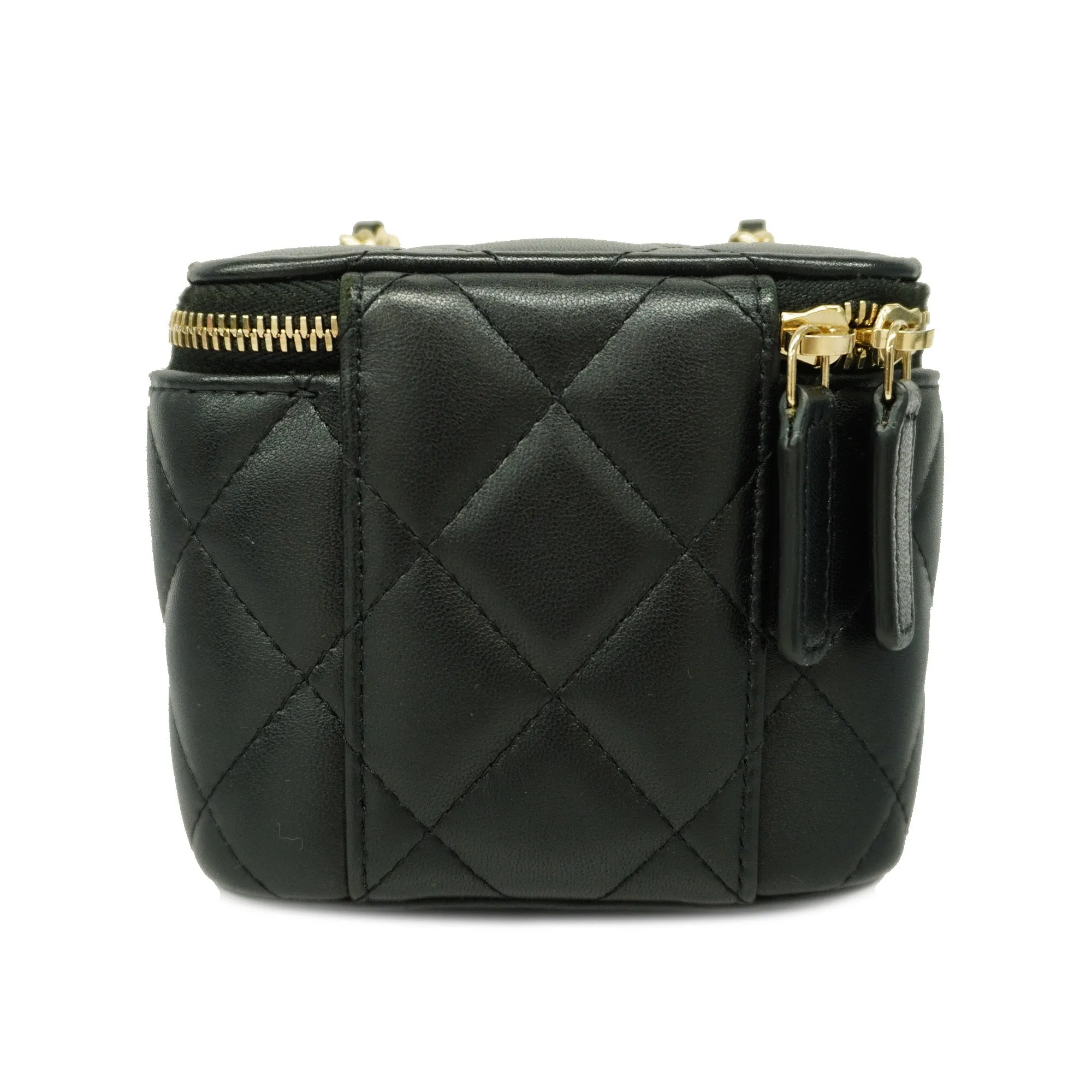 Chanel  Matelasse Vanity Bag Crochet Chain Shoulder Women's Vanity Bag