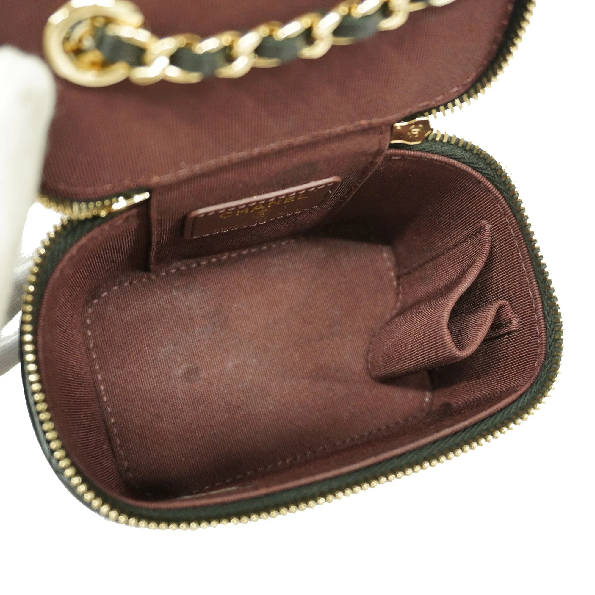 Chanel  Matelasse Vanity Bag Crochet Chain Shoulder Women's Vanity Bag