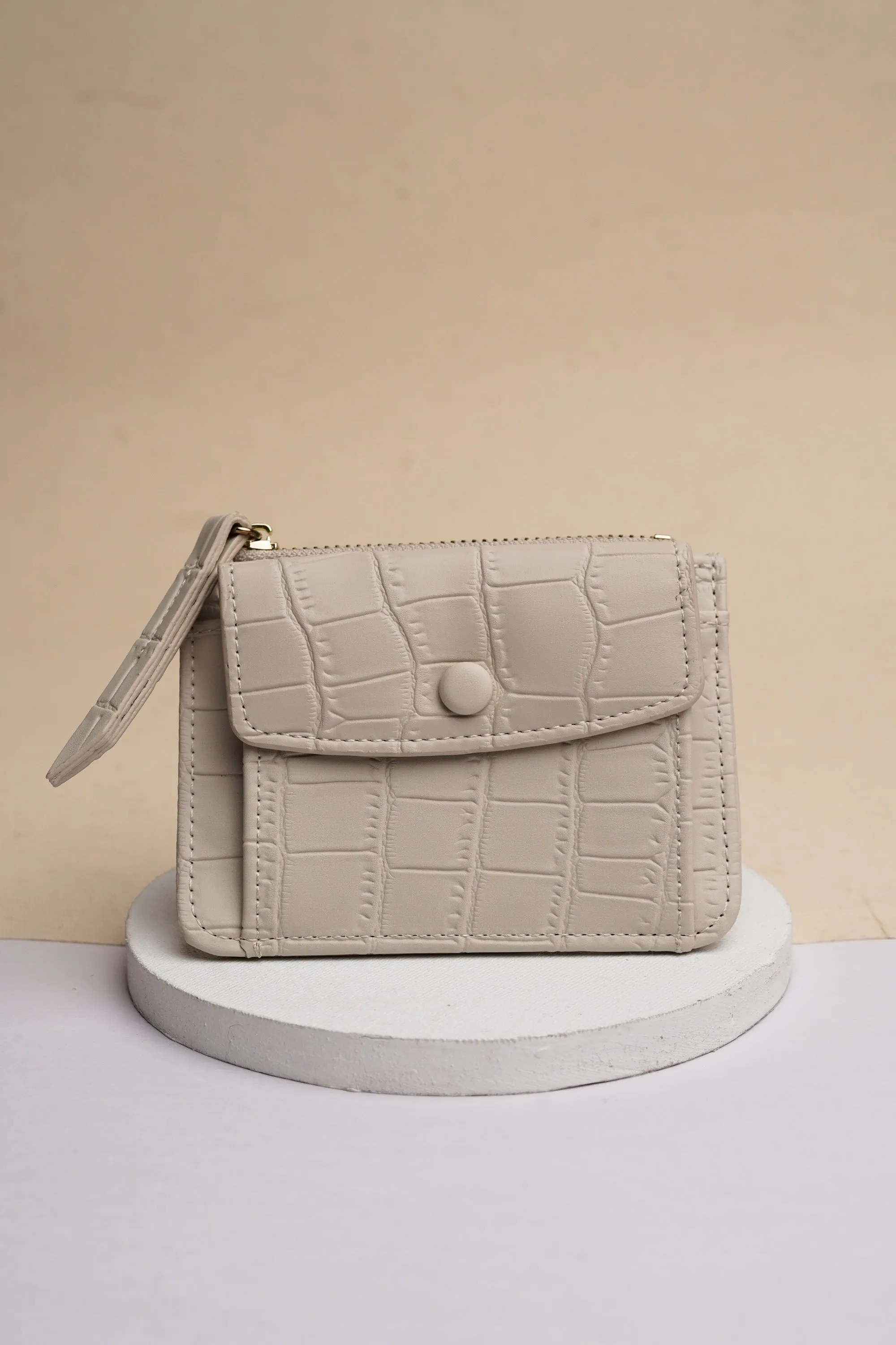 Cloudy White Mini Wallet