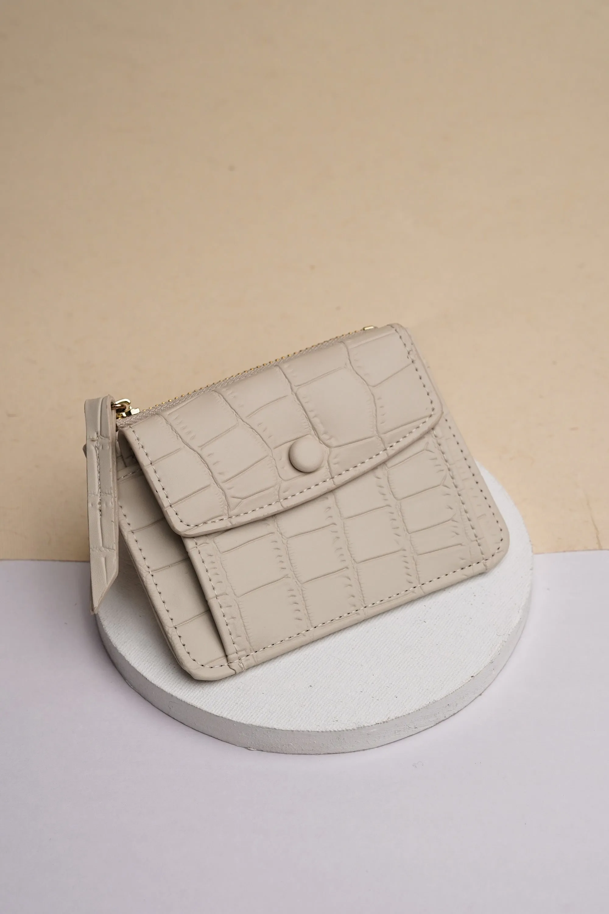 Cloudy White Mini Wallet