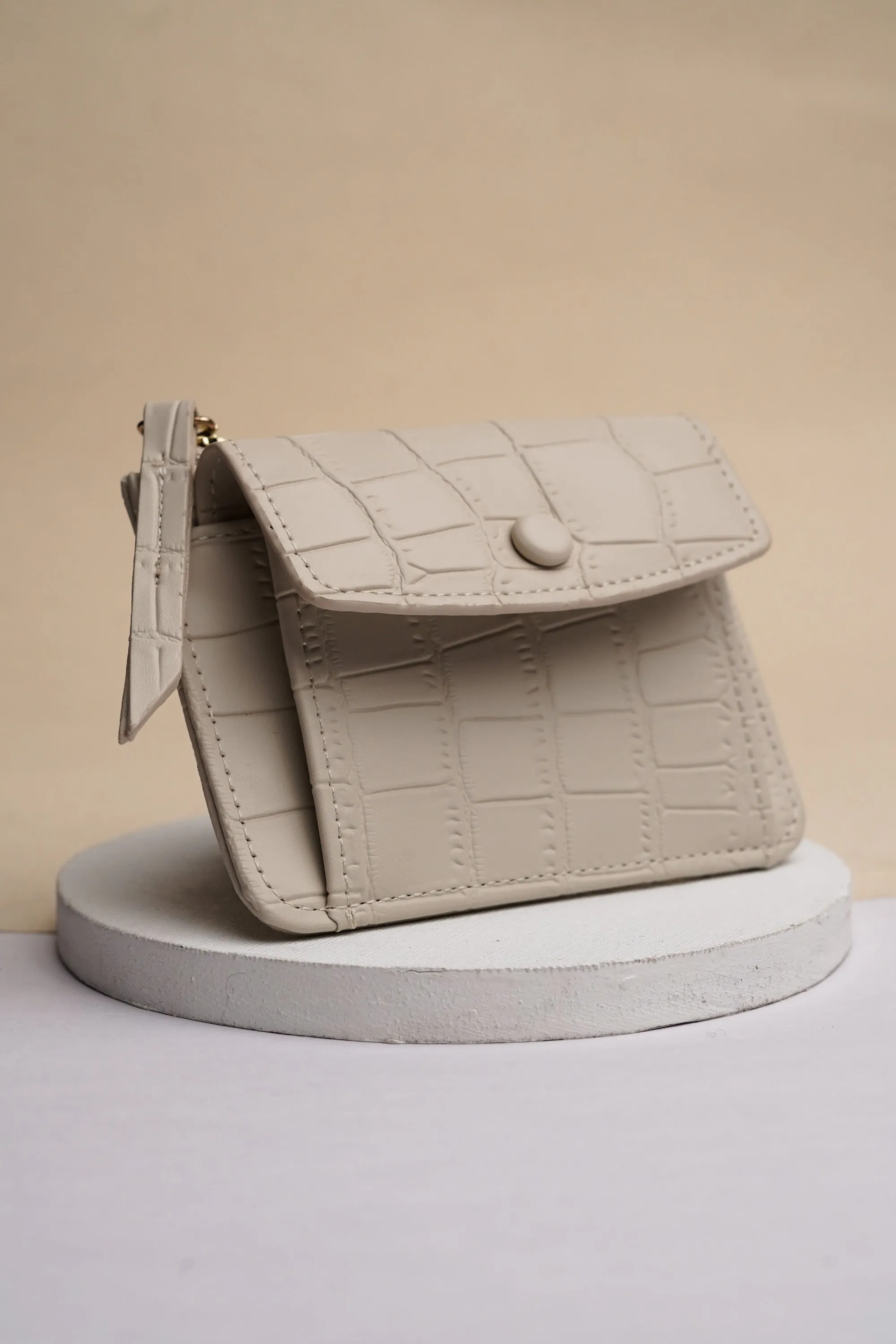 Cloudy White Mini Wallet