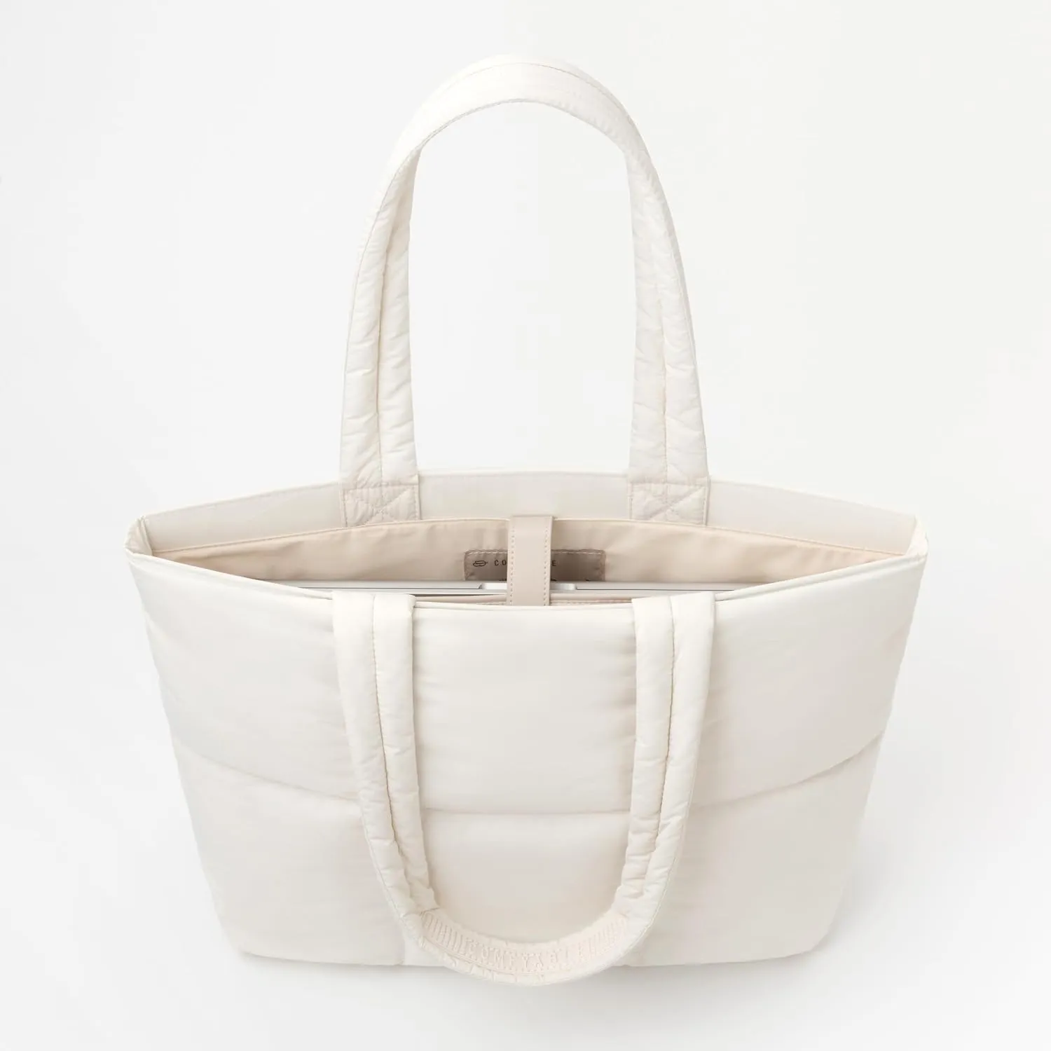 Comfyable Work Tote Bag for Women, Puffer Purse with Laptop Compartment, Large Shoulder Bag for Travel, 15 16 Inch