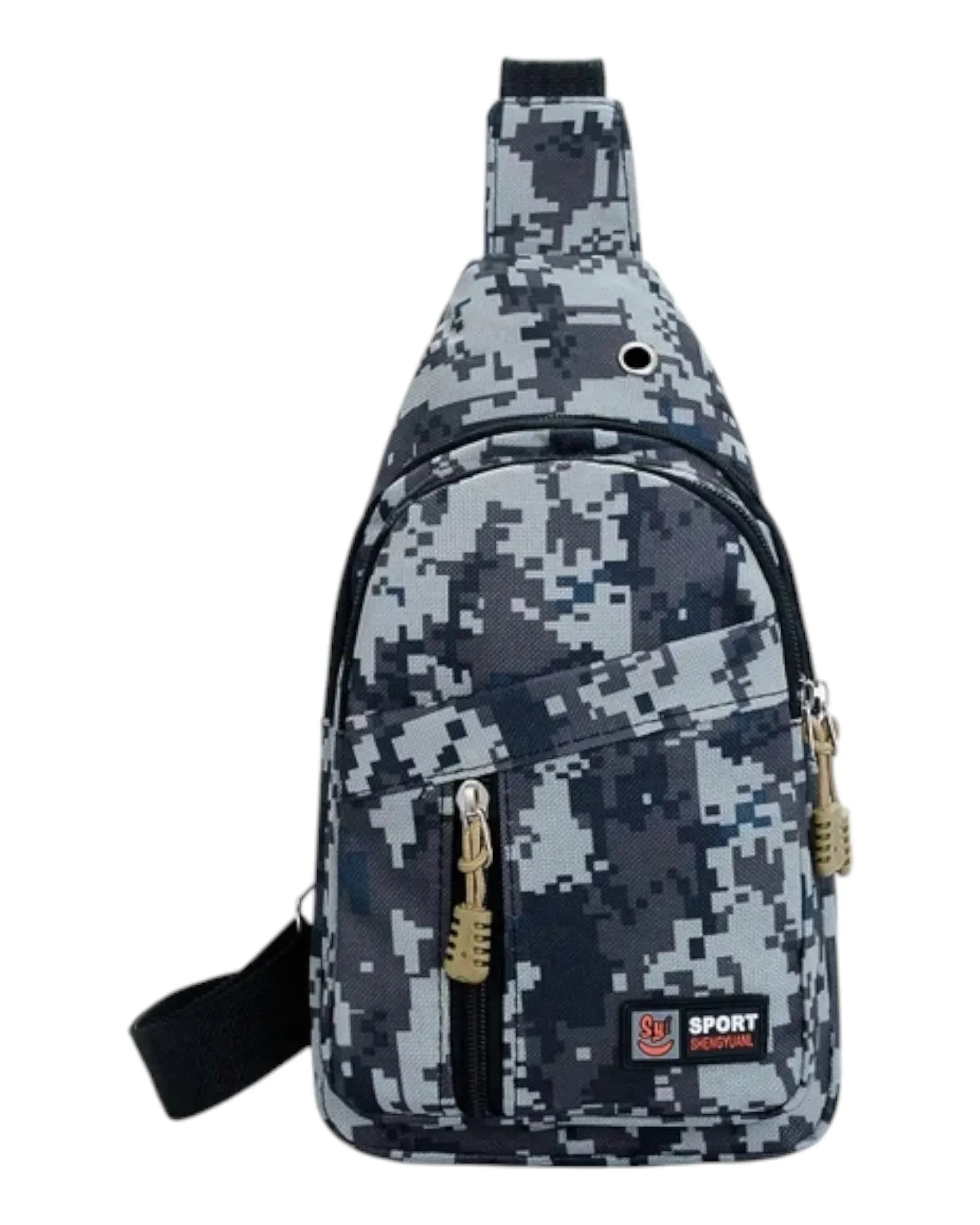 Digital Camo Sports One Should Sling Canvas Bag