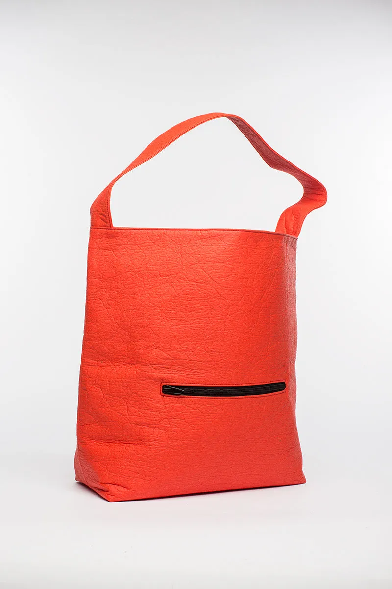 Earth Bag Hobo, Pinatex (Upcycled Billboard Bags)