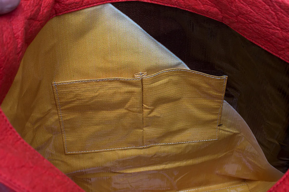 Earth Bag Hobo, Pinatex (Upcycled Billboard Bags)