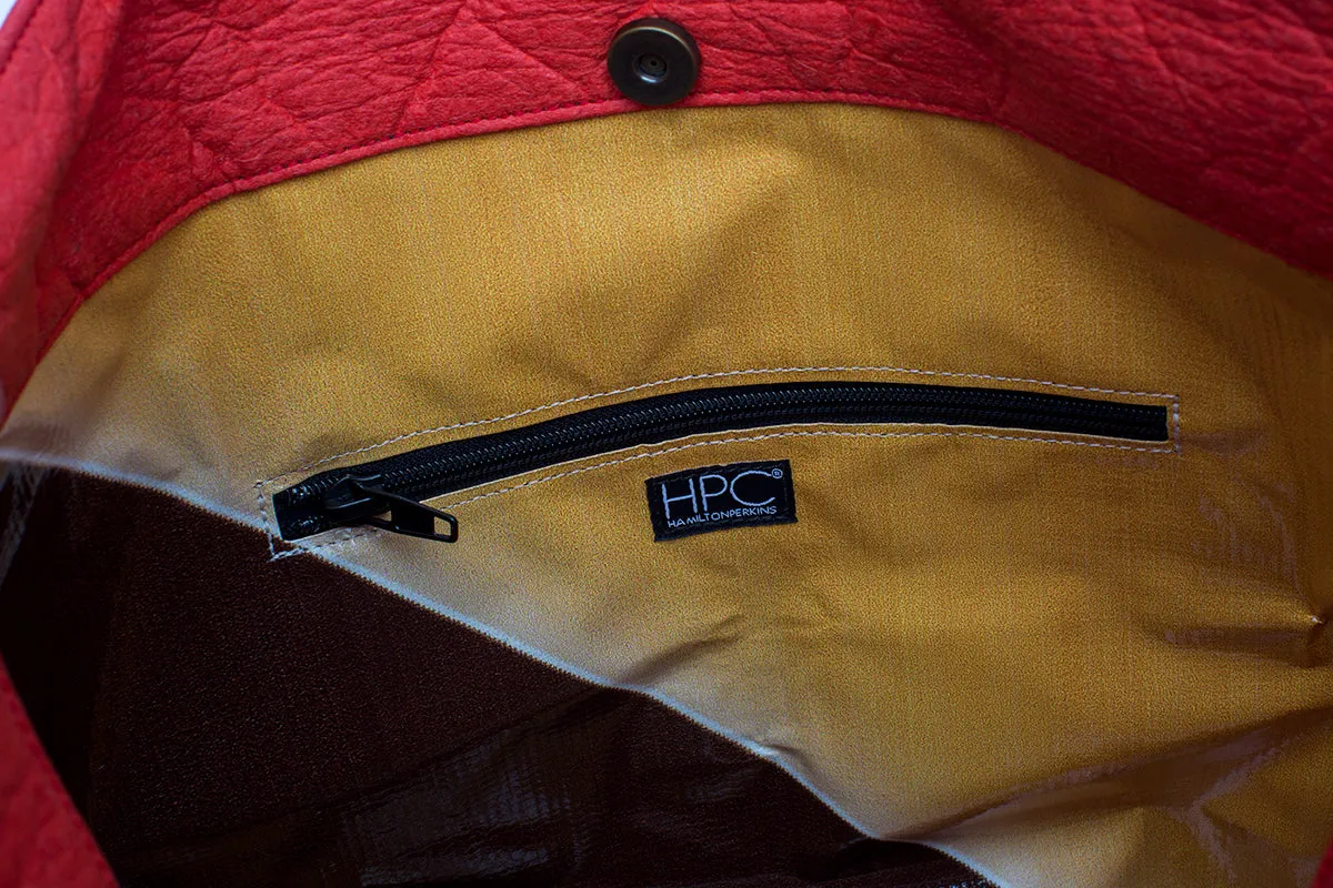 Earth Bag Hobo, Pinatex (Upcycled Billboard Bags)
