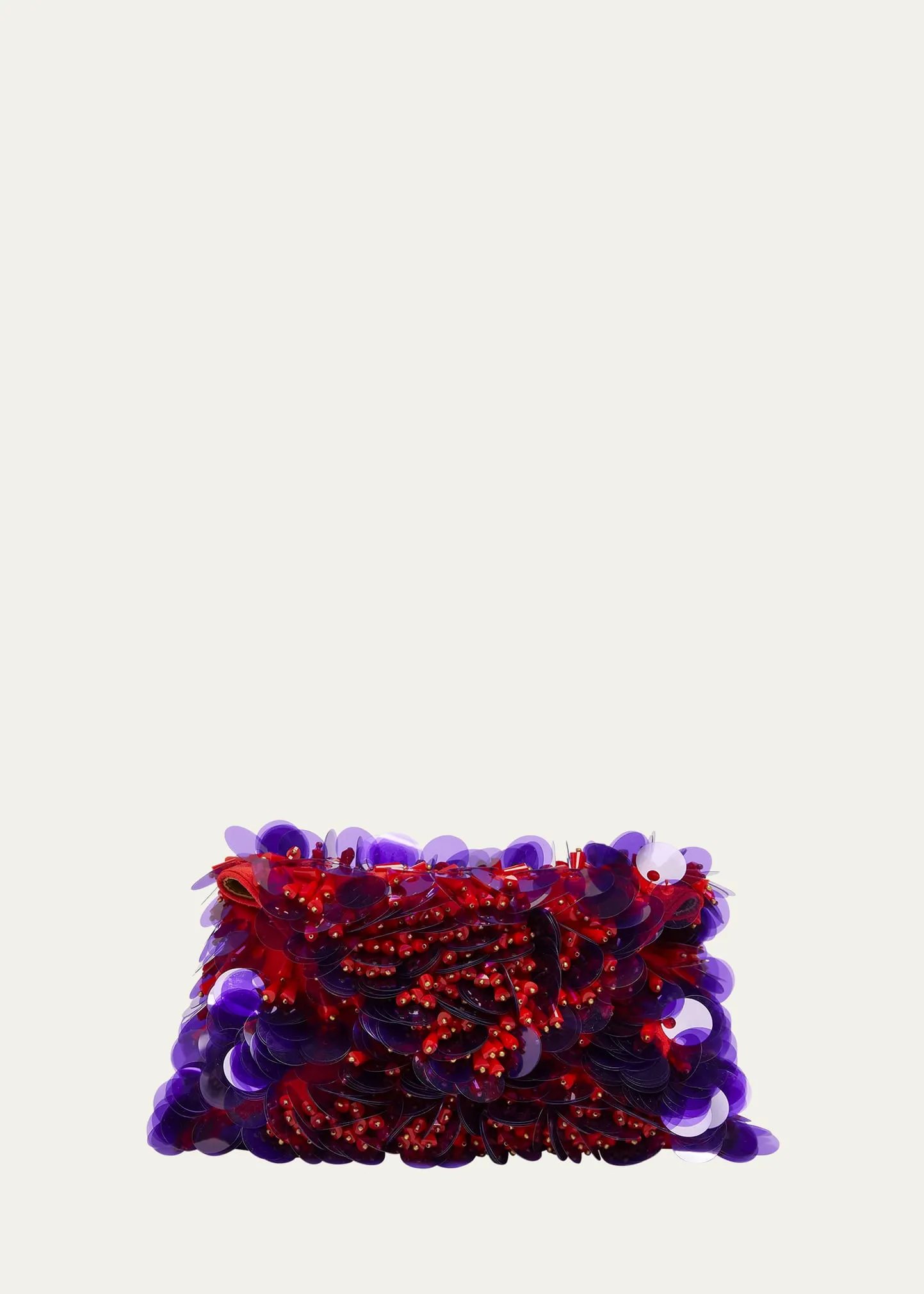 Envelope Sequins Embroidered Clutch Bag
