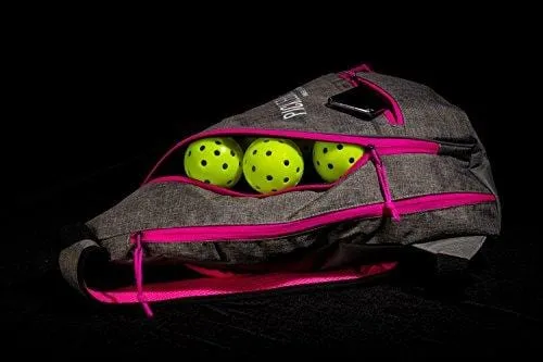 Franklin Sports Pickleball Bag - Official Bag of the US Open - Gray/Pink