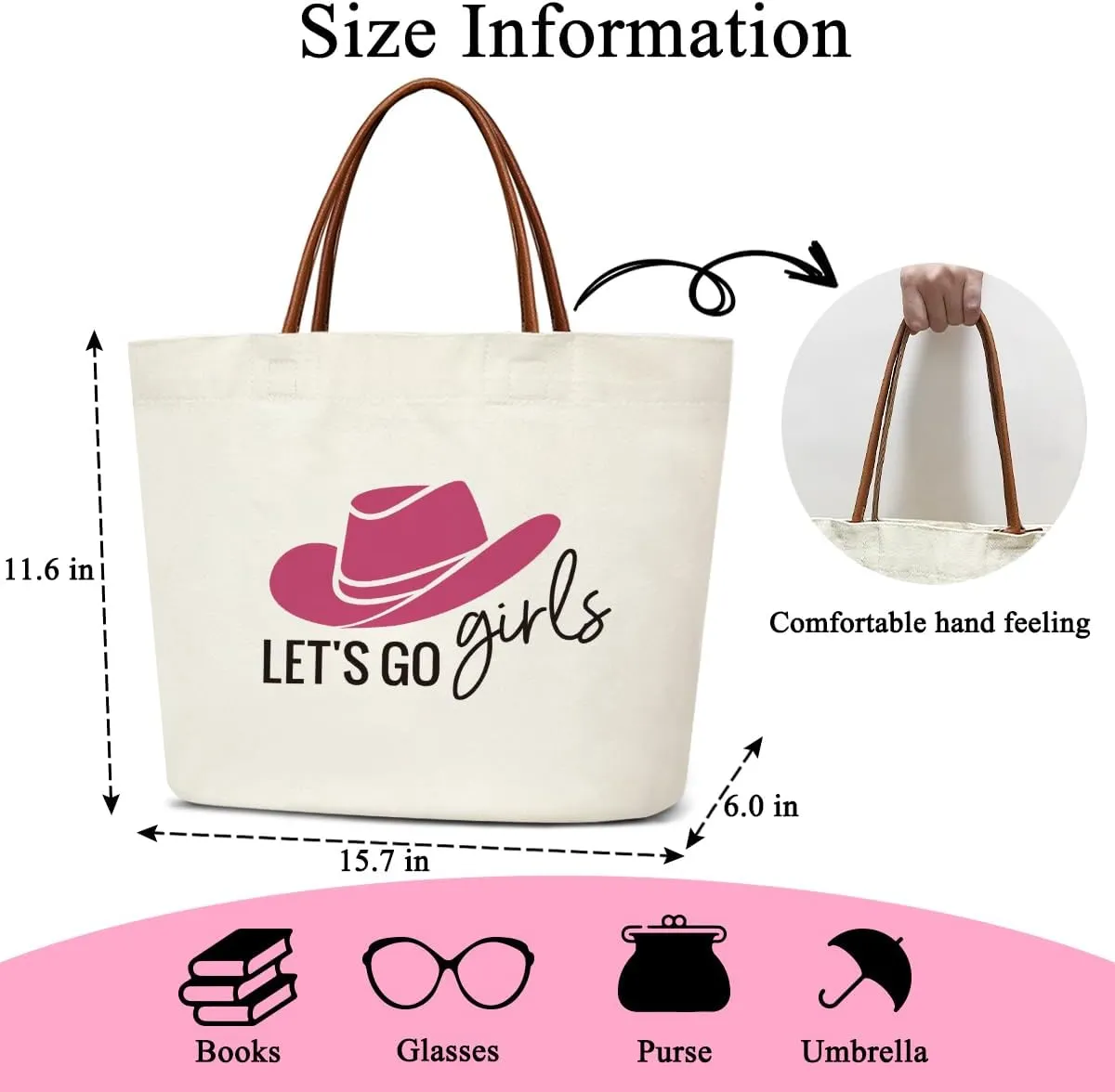 Funny Canvas Tote Bag Aesthetic Bag for Women Teens Reusable Grocery Shopping Bag With Handles Gift for Birthday