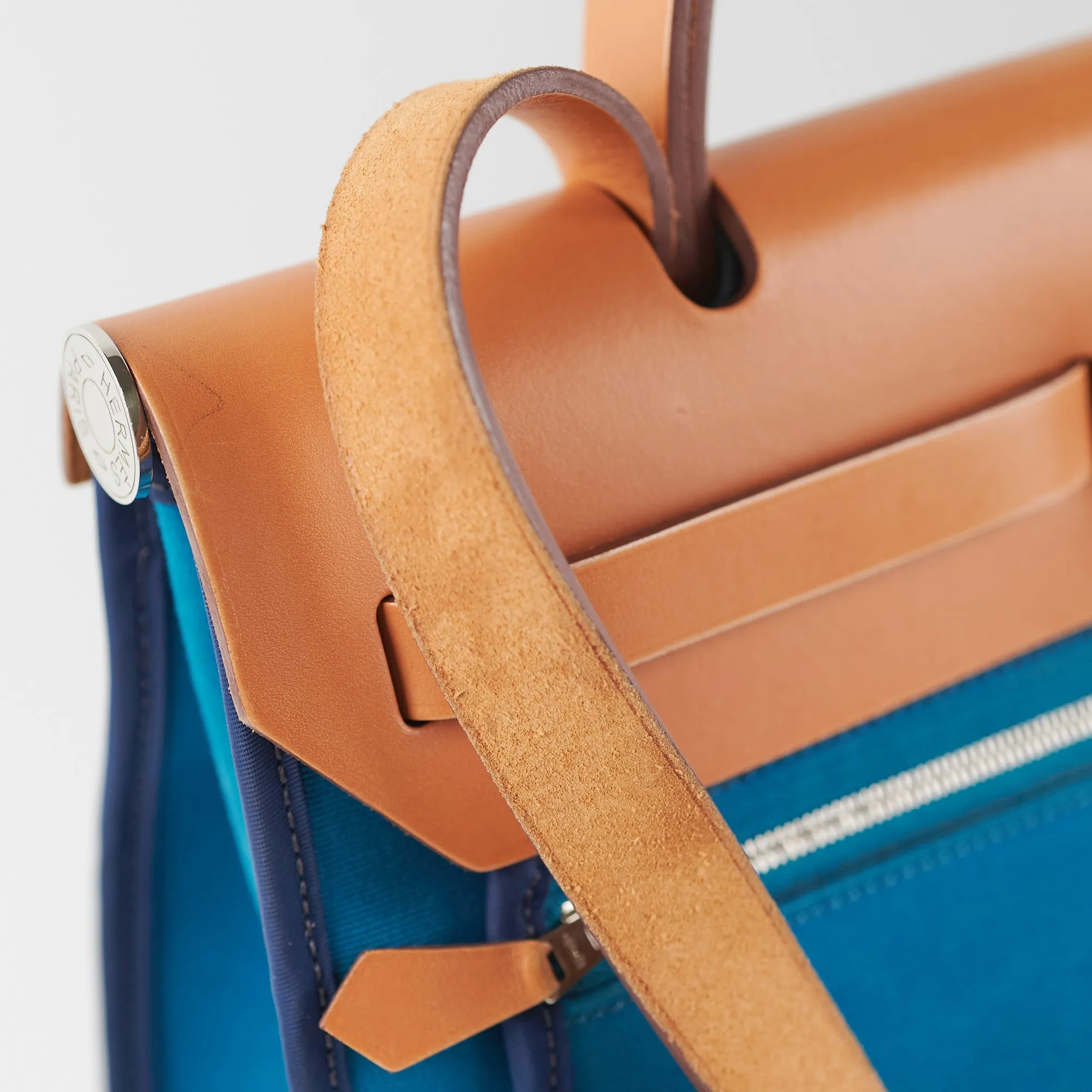 Hermes Herbag 31 Blue Bag
