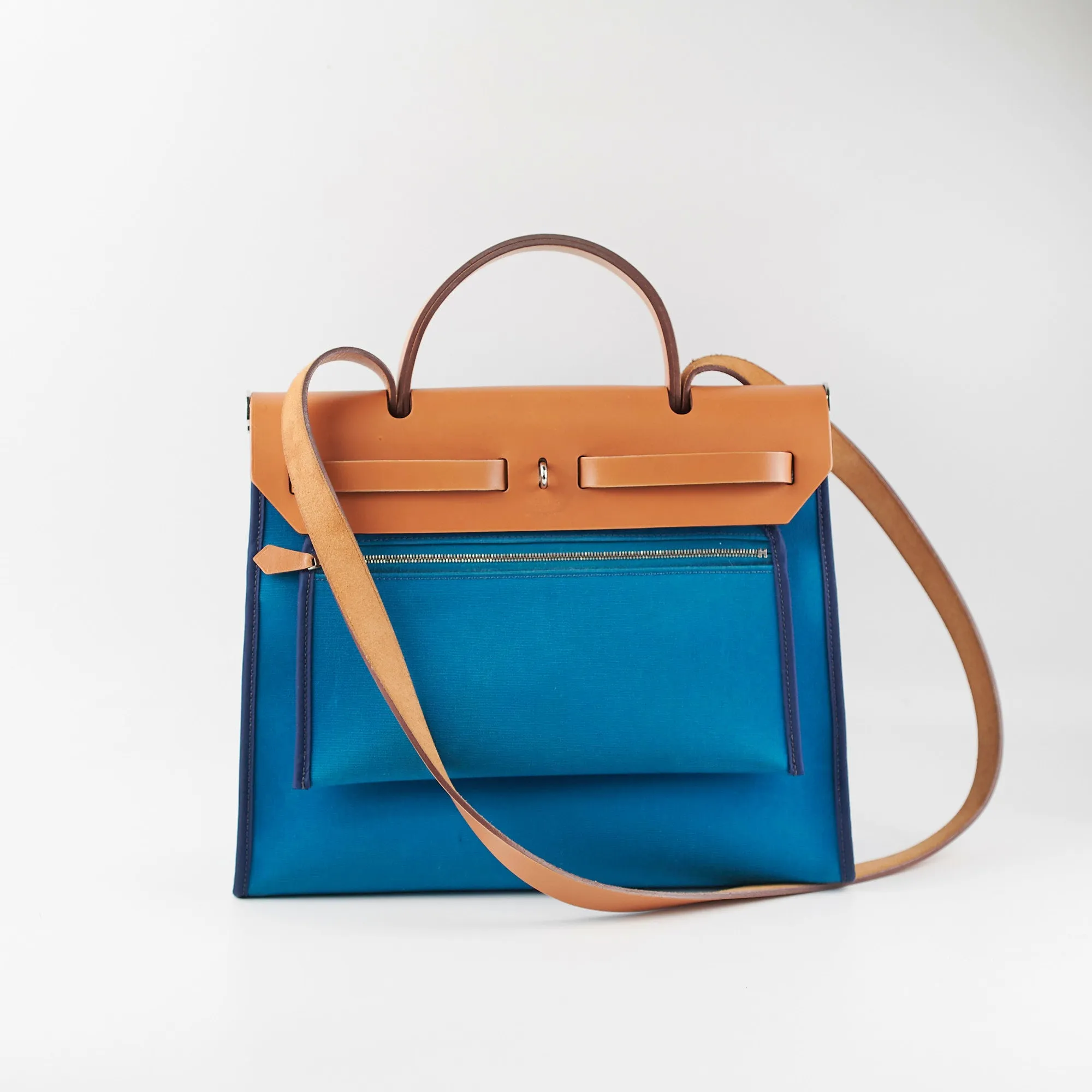 Hermes Herbag 31 Blue Bag