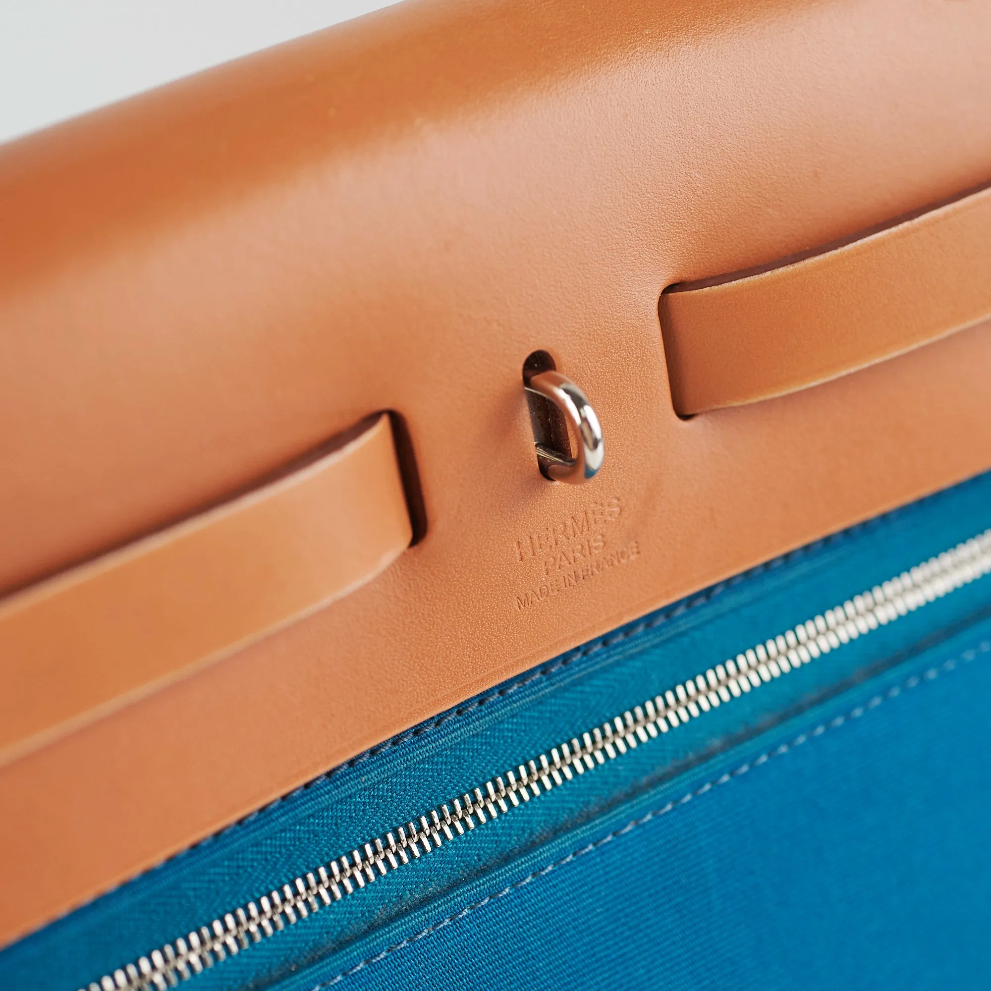 Hermes Herbag 31 Blue Bag