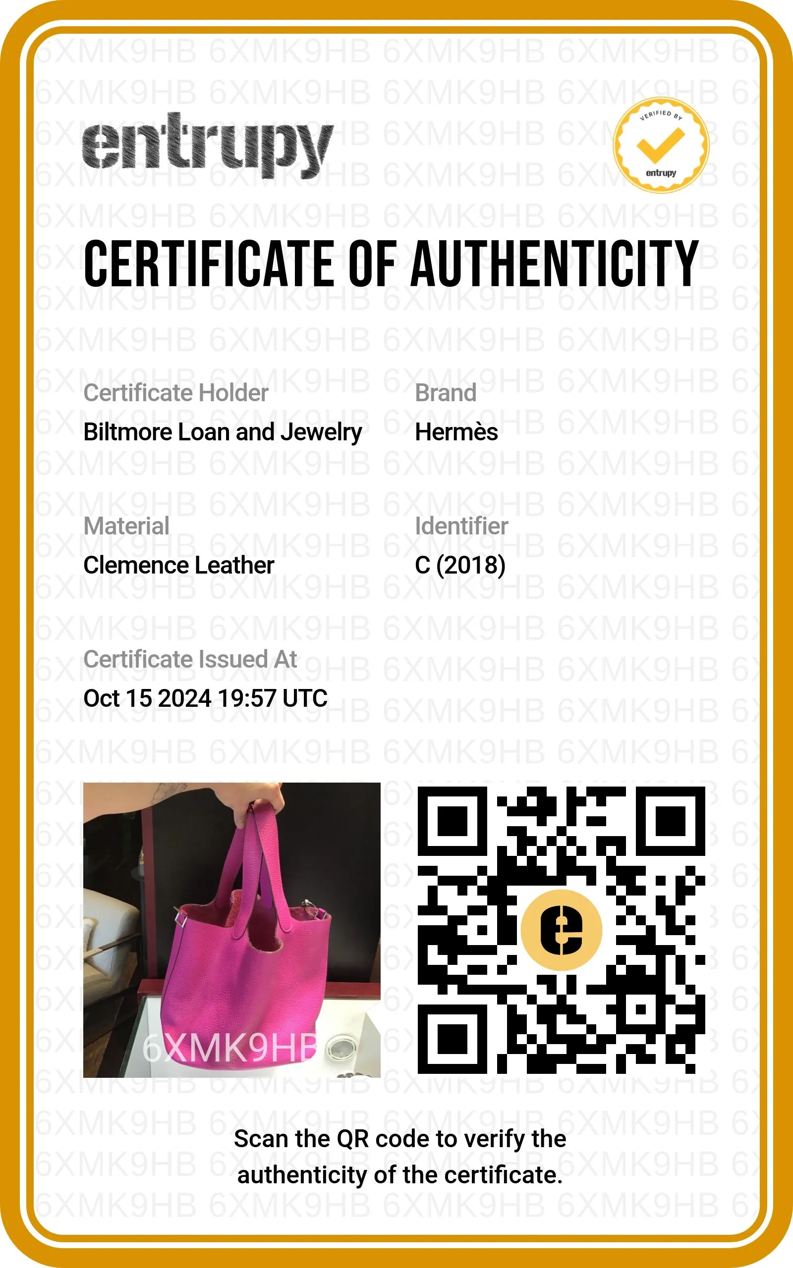 Hermès 2018 Magnolia Taurillon Clemence Picotin Lock 18 Bag