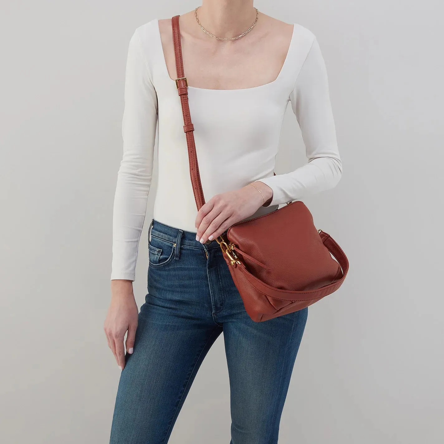 Hobo - Starr Convertible Shoulder Bag - Rust