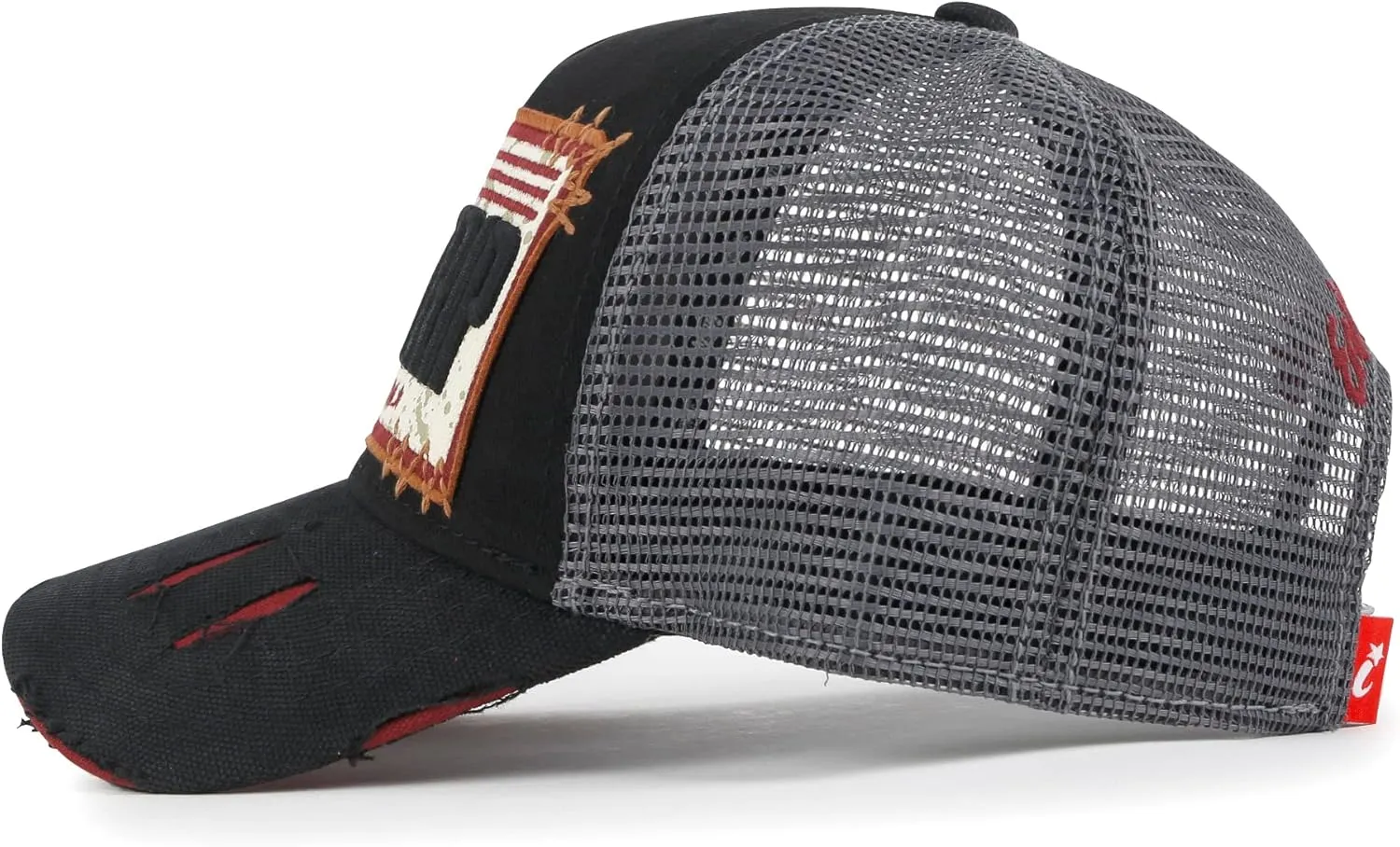 ililily Premium Road Trip Vintage Distressed Snapback Trucker Hat Baseball Cap