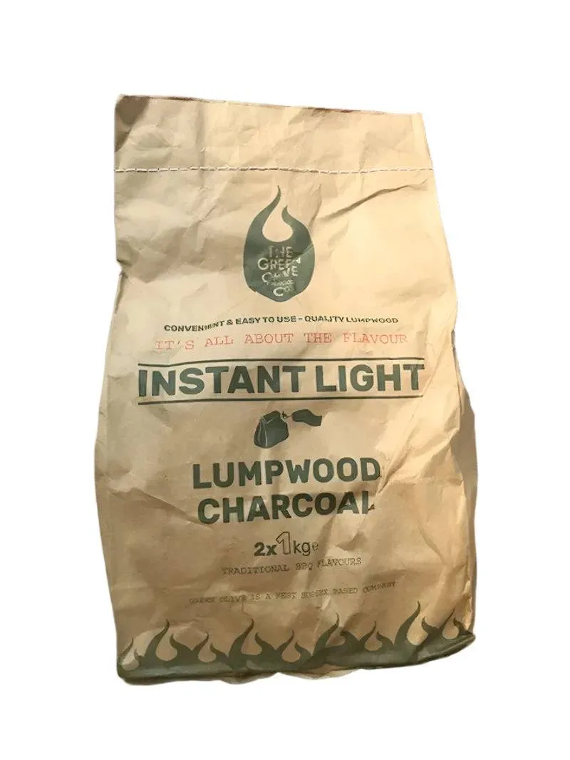 Instant Light Charcoal 2 x 1Kg Pack