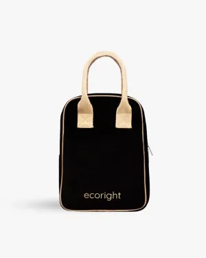 Insulated Lunch Bag - Black & Beige