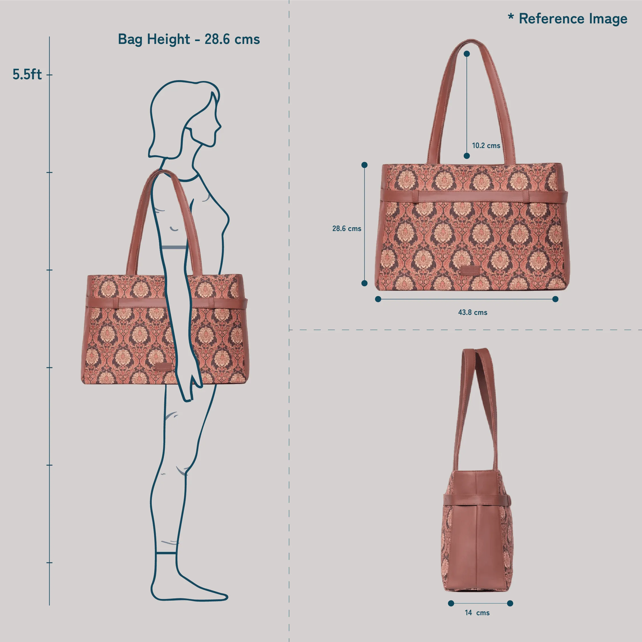 Jodhpur Damask Statement Office Bag