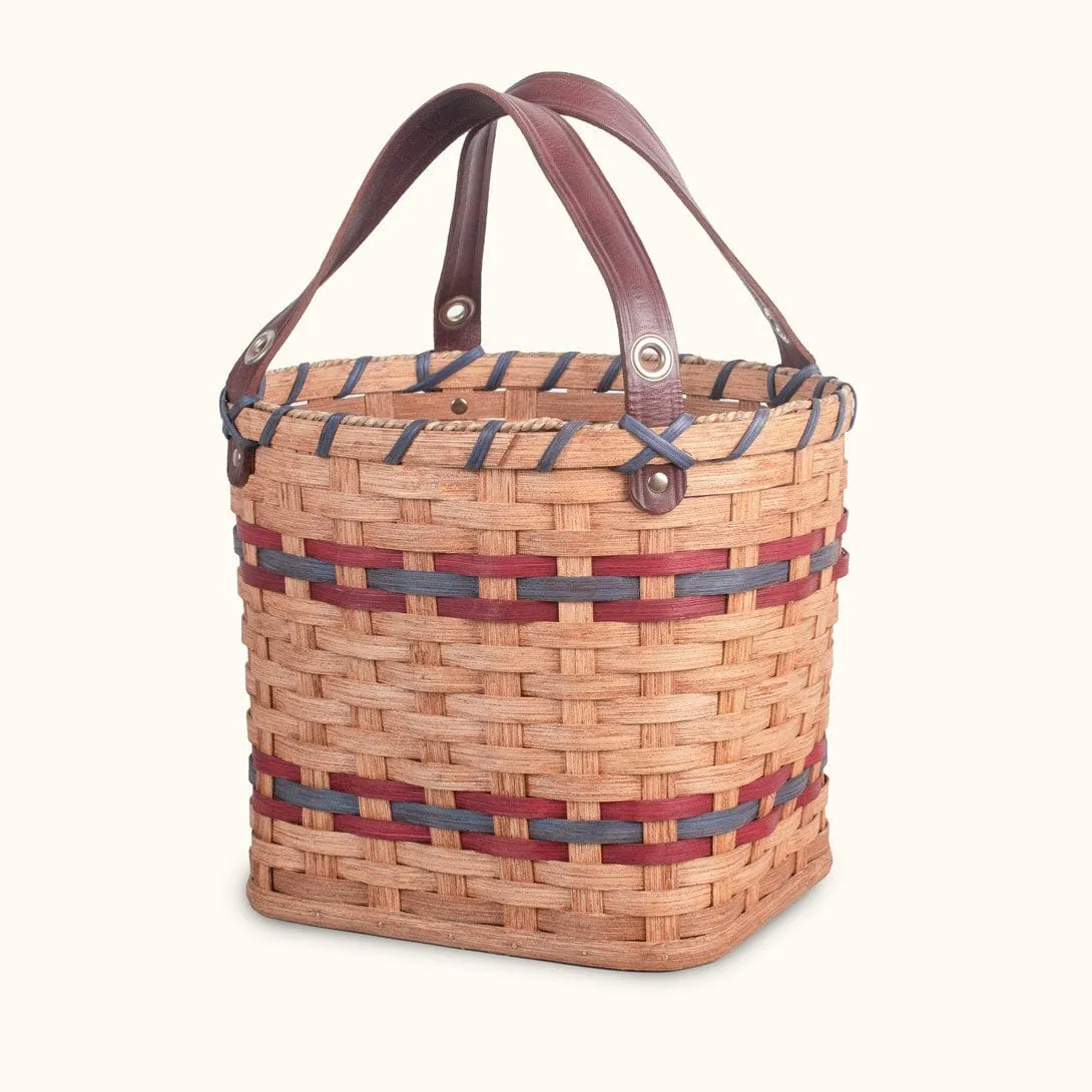 Knitting & Crochet Travel Bag | Soft Sided Amish Wicker Tote